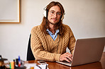 Music helps him get into desing mode