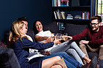 Toasting to good friends