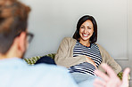 Enjoying exchanging baby names