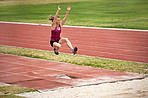 Throwing everything she has at this jump