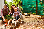 Raising their child in an organic environment