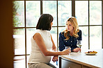 Enjoying a conversation between friends