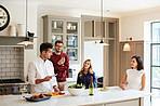 Cooking up something delicious together in the kitchen