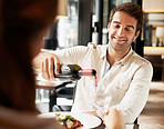 Indulging in a special dinner out