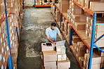 Checking the shipping manifest one more time