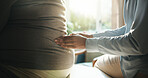 Hands, massage and person with back pain for physio, assessment and stiffness for recovery. Physiotherapist, patient and physiotherapy in office for checkup, muscle injury and rehabilitation progress