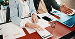 Hands, stress and couple at house with calculator, finance cost and overdue payment for mortgage. Mature people, document and laptop in home with notice, calculate expenses and financial information