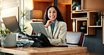 Portrait, business and woman in office with tablet, research and legal evidence for court case. Smile, mature person and lawyer in workplace with tech, witness statement and investigation for justice