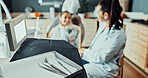 Tools, consultation and dentist with child in clinic for teeth whitening, oral care or dental procedure. Equipment, appointment and orthodontist with kid patient for checkup with tooth extraction.