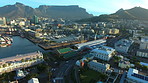 Taking in Table Mountain from the Waterfront