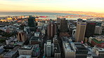 Sunset over Table Bay and Cape Town