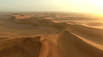 Above the shifting sands of the Namibian Desert