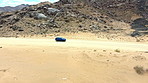 Riding through the dusty Namibian Desert