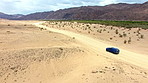 Making tracks through the Namibian Desert