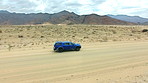 Trails blazing through the Namibian Desert