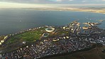 The stadium looks great from above