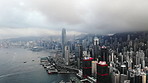 It's a cloudy day in Hong Kong
