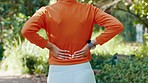 Stretching, massage and warm up with woman before running for fitness, training or exercise in park. Sports, physical therapy and motivation with young female runner ready to start cardio workout 