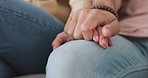 Empathy, comfort and support with couple holding hands for grief, unity and loss together. Love, touch and compassion with young man and woman in therapy feeling kindness, gratitude and compassion 