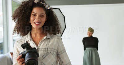 Photographer Using Model Photographer, model and fashion with a woman photography professional ...