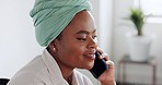 Black woman, phone and consulting in communication for insurance, advice or consultation at the office. African American female employee consultant on phone call discussing finance or investment help
