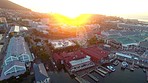 The end of the day on the Victoria and Albert Waterfront