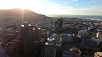 Last rays of light over Cape Town