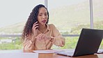 Business, phone call and woman with anger, stress and yelling with deadline, frustrated and mistake. Female person, employee and agent with a smartphone, connection and angry with error and conflict