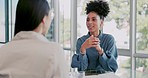 Meeting, recruitment and business people in an interview in office boardroom for onboarding. Collaboration, human resources and professional female team in discussion for hiring together in workplace