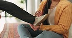 Help, ready and mother with shoes of child for back to school, morning routine and leaving house. Education, family and closeup of mom with kid getting dressed for learning, knowledge and uniform