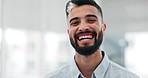 Mature man, business professional and laughing face in a office with consultant manager confidence. Funny, comedy and happy male employee at a company with job at consultation agency with a smile