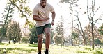 Nature fitness, speed ladder or man doing outdoor park workout, sports cardio or intense exercise challenge. Agile, wellness and Indian athlete, runner or person doing training routine on grass field