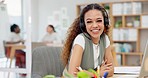 Call center, customer support and face of woman in office for advice, help and consulting for business. Telemarketing, corporate and portrait of person for communication, CRM service and contact us