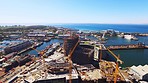 High above the waterfront in Cape Town