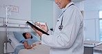 Happy woman, doctor and hands with tablet in medical research, healthcare or Telehealth communication at hospital. Closeup of female person, nurse or surgeon on technology for online search at clinic