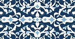 Blue ceramic tiles decorative design. Moving mosaic patterns, transforming background