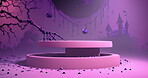 Abstract background for product presentation. Scary purple and pink podium space