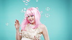 Pink hair like bubblegum