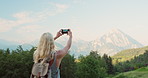 Woman backpacking holiday. Woman traveling on holiday.