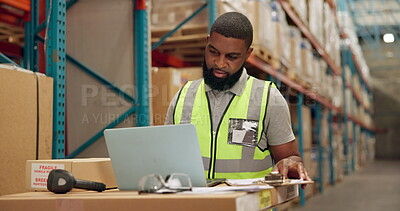 laptop warehouse sale pc computer bulk or joblot... Man, laptop and checklist for inventory in warehouse, technology and ...