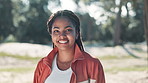 Young, woman and portrait with happiness in nature or park for holiday, outdoor or travel to forest. Female student, smile or vacation in countryside with adventure, arms crossed in Mexico with trees