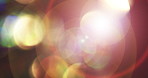 Lighting, bokeh and abstract or flare for backdrop, screensaver and wallpaper. Particles, glitter and spotlight by dark background for aesthetic, glow and special effects for creativity or art