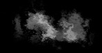 Smoke, vapor and pattern of clouds or mist with texture for abstract background, art or design. Fog, steam and dark smog moving in air for fume waves or gas from pollution with mockup background.
