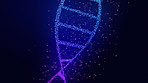 Dna, helix and structure for medical graphic with genetic code, nucleotide sequence and information of molecule. Digital, science and evolution for biology research, analysis and engineering genes 