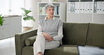 Conversation, therapy and mature woman in office for session with mental health or trauma counseling. Talk, psychiatry and senior female patient with psychologist for advice or guidance for stress.