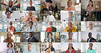 Collage, diversity and face of people with career, jobs and occupation for international business. Montage, global workers and portrait of men and women for inclusion, professional group and support