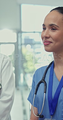 Healthcare, introduction and smile of nurse, meeting and greeting with ...