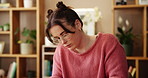Woman, pottery and clay as creative artist in studio for project, home decor and handmade craft. Female person, potter and art in gallery for small business, workshop and sculpture in interior design