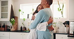 Dance, couple and smile in kitchen with breakfast, food and ready for work in home. Love, bonding and romance with man, woman and prepare for healthy meal with morning routine or support in house