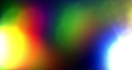 Colorful light, prism and refraction with reflection for rainbow spectrum, dispersion or blend on a dark background. Closeup, abstract and kaleidoscope with iridescent, prismatic or shining color